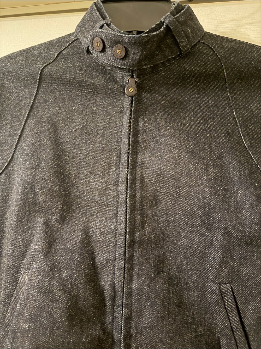 Ralph Lauren Black Label Women's Moto-Style Dark Wash Denim Jacket Size 6 - Picture 4 of 7